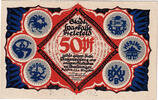 Germany 50 Pfennig Banknote, Bielefeld, personnage, 1921 UNC(63) Mehl:103.5 -