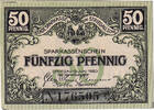 Germany 50 Pfennig Banknote, Striegau, mairie, 1920 UNC(63) Mehl:S124.2d -