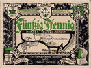 Germany 50 Pfennig Banknote, Plön, barque, Mehl:1063.4 -
