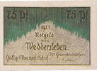 Germany 75 Pfennig Banknote, Weddersleben, Eglise, Mehl:1386.1 -