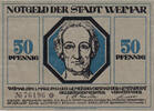 Germany 50 Pfennig Banknote, Weimar, portrait 2, 1921 UNC(63) Mehl:1398.4a -