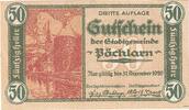 Austria 50 Heller Banknote, Pochlarn, Eglise, 1920 UNC(63) Mehl:FS 755III -