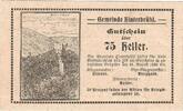 Austria 75 Heller Banknote, Hinterbrühl, montagne 1920 UNC(63) Mehl:FS 376IIIc -