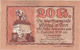Austria 20 Heller Banknote, Worgl, statue 1920-12-31, Mehl:FS 1252a -
