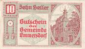 Austria 10 Heller Banknote, Emmersdorf, Eglise, 1920 UNC(63) Mehl:FS 171d -