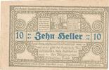 Austria 10 Heller Banknote, Antiesenhofen, Eglise, Mehl:FS 47 -
