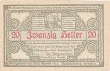 Austria 20 Heller Banknote, Antiesenhofen, Eglise, Mehl:FS 47 -