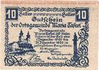 Austria 10 Heller Banknote, Maria Taferl, Eglise, 1920 UNC(63) Mehl:FS 588 -