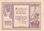 Austria 50 Heller Banknote, Eberstallzell, armée, 1920 AU(55-58) Mehl:FS 146 -