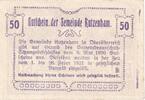 Austria 50 Heller Banknote, Rutzenham, Eglise 1921 AU(55-58) Mehl:FS 858Ib -