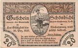 Austria 20 Heller Banknote, Schonbichl, champs, 1920 UNC(63) Mehl:FS 969IIa -