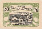Austria 20 Heller Banknote, Palting-Perwang, village 1921 UNC(63) Mehl:FS720a3 -