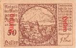 Austria 50 Heller Banknote, Rossatz, village, 1920 UNC(63) Mehl:FS 848a -