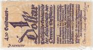 Germany 1 Dollar Munster, 1923-11-19, Silk, Grabowski:P301 -
