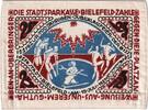 25 MARK 1921 Deutschland Bielefeld, 1921-07-15, UNZ-, Seide, Grabowski:22a UNZ-
