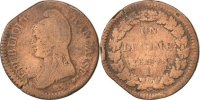 France Decime Coin, Dupré, Lyon, Bronze, KM:644.5 -