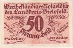 Germany 50 PFENNIG-GOLD Bielefeld, 1923-11-28 -