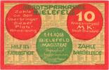 Germany 10 Mark Bielefeld, 1918-11-01 -
