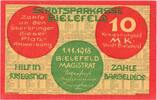 Germany 10 Mark Bielefeld, 1918-11-01 -