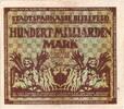 Germany 100 Milliarden Mark Bielefeld, 1923-02-15, Grabowski:88 -