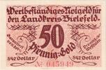 Germany 50 Pfennig Bielefeld, 1923-11-28 -