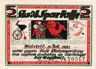 Germany 5 Mark Bielefeld, 1921-07-15 -