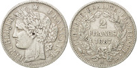 France 2 Francs Coin, Cérès, Paris, Silver, KM:817.1 -
