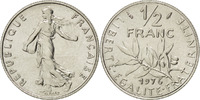 France 1/2 Franc Coin, Semeuse, Nickel, KM:931.1, Gadoury:429 -