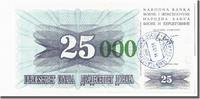 Bosnia - Herzegovina 25,000 Dinara Banknote, 1993-10-15 -