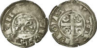 France Denarius Coin, Reims, Silver -