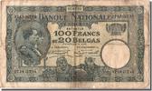 Belgium 100 Francs-20 Belgas Banknote, 1931-07-03 -