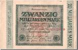Germany 20 Milliarden Mark Banknote, 1923-10-01 -