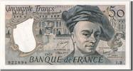 France 50 Francs Banknote, 50 F 1976-1992 ''Quentin de La Tour'' -