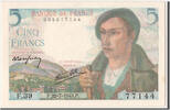 France 5 Francs Banknote, 5 F 1943-1947 ''Berger'', 1943-07-22 -