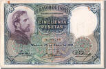 Spain 50 Pesetas Banknote, 1931-04-25 -
