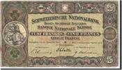 Switzerland 5 Franken Banknote, 1936-11-22 -