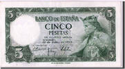 Spain 5 Pesetas Banknote, 1954-07-22 -
