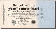 Germany 500 Mark Banknote, 1922-07-07 -