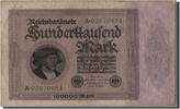 Germany 100,000 Mark Banknote, 1923-02-01 -