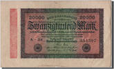 Germany 20,000 Mark Banknote, 1923-02-20 -