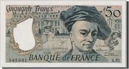 France 50 Francs Banknote, 50 F 1976-1992 ''Quentin de La Tour'' -