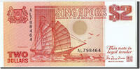 Singapore 2 Dollars Banknote -