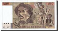 France 100 Francs Banknote, 100 F 1978-1995 ''Delacroix'' -