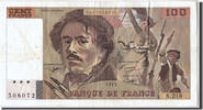 France 100 Francs Banknote, 100 F 1978-1995 ''Delacroix'' -