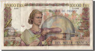 France 10,000 Francs Banknote, 10 000 F 1945-1956 ''Génie Français'' -