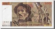 France 100 Francs Banknote, 100 F 1978-1995 ''Delacroix'' -