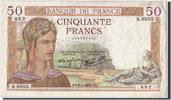 France 50 Francs Banknote, 50 F 1934-1940 ''Cérès'', 1939-03-09 -