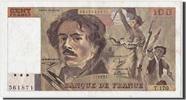 France 100 Francs Banknote, 100 F 1978-1995 ''Delacroix'' -