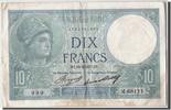 France 10 Francs Banknote, 10 F 1916-1942 ''Minerve'', 1937-02-25 -