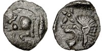 Hemiobol Coin, Mysia, Kyzikos, Kyzikos, Silver -